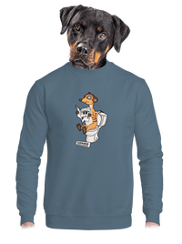 unisex mikina bez kapuce