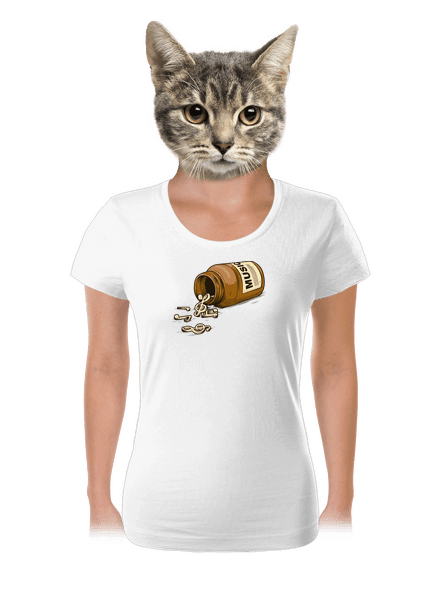 Music Pills dámské tričko White