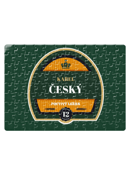 Pivní etiketa puzzle White