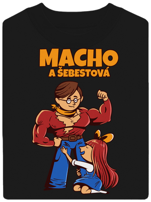 Macho a Šebestová unisex mikina bez kapuce Black