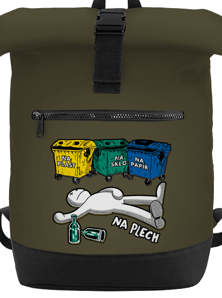 Tříděný odpad batoh Military Green