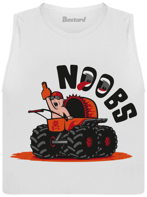 Monster kočárek dámské tílko volné White