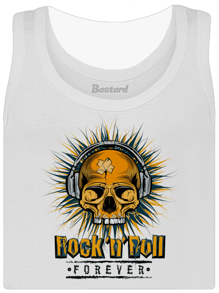Rock'n'Roll forever dámské tílko klasické White