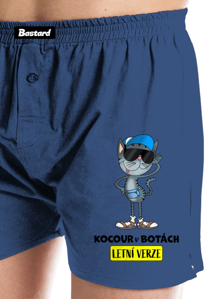 Kocour v botách pánské trenky Blue