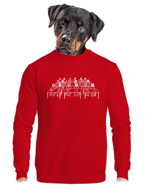 Cimrman: Debil, blbeček unisex mikina bez kapuce Red