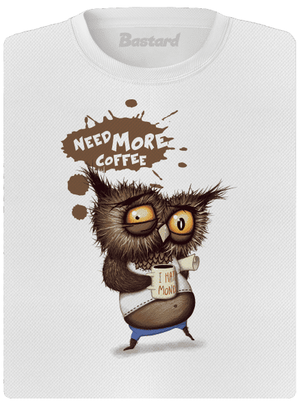 Potřebuju víc kafe dámské sportovní tričko White