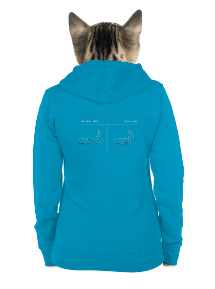 Má dáti dal dámská mikina na zip Blue Atol