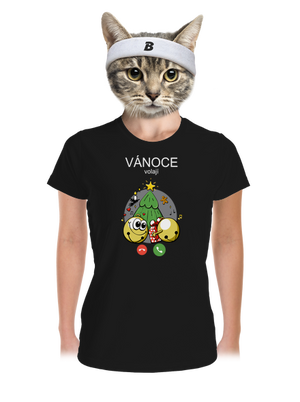 Vánoce volají dámské sportovní tričko Black