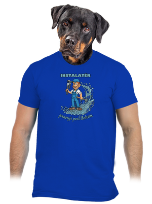 Instalatér pod tlakem pánské tričko Royal Blue