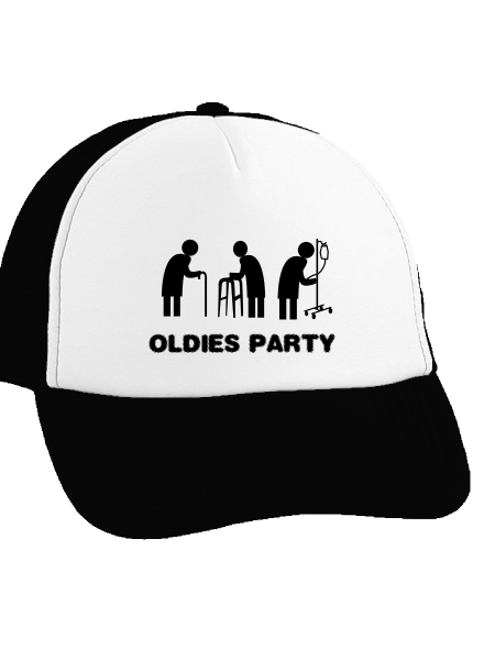 Oldies party kšiltovka truckerka Black cap