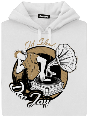 Old School DJ dámská mikina klokanka White