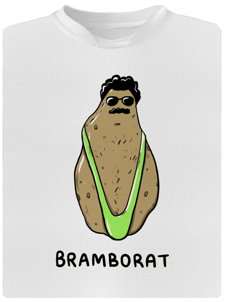 Bramborat pánské sportovní tričko White