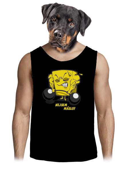 Nejsem máslo pánské tílko Black
