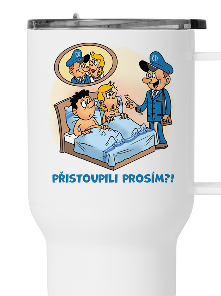 Přistoupili termohrnek White