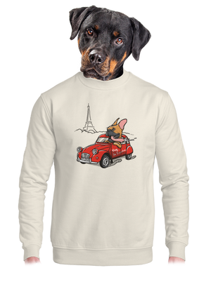 unisex mikina bez kapuce