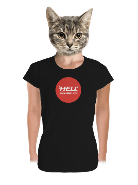Hell logo dámské tričko premium Black