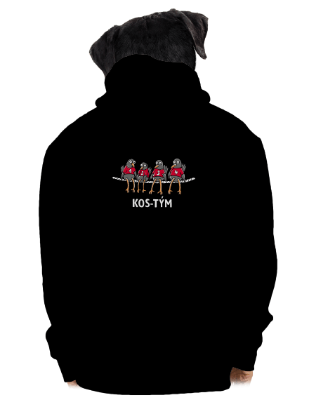 Kos-tým pánská mikina na zip Black