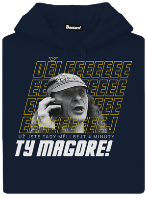 B18: Jiří Kára pánská mikina klokanka Navy