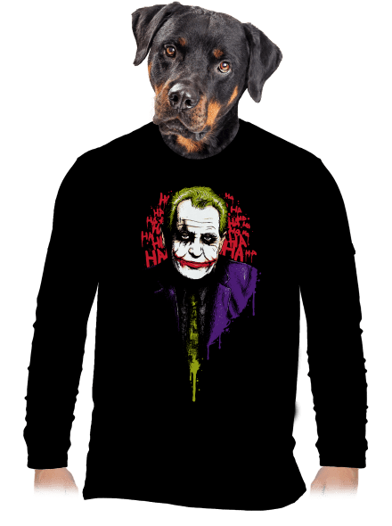 Zeman Joker pánské dlouhý rukáv Black