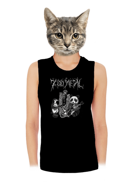 ZOO metal dámské tílko volné Black