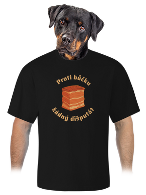 Proti bůčku žádný dišputát unisex tričko oversized Black