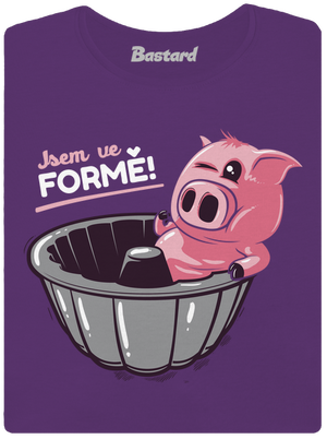 Ve formě dámské tričko premium Purple