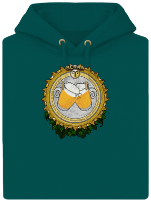 Pivní horoskop: Beran unisex mikina premium Emerald Green