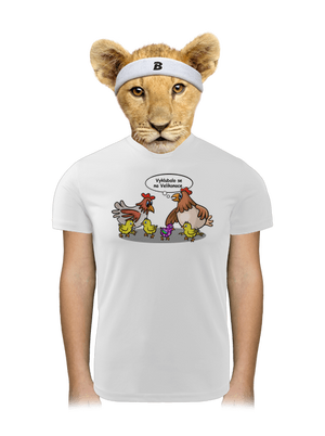 Velikonoční kuře dětské sportovní tričko White