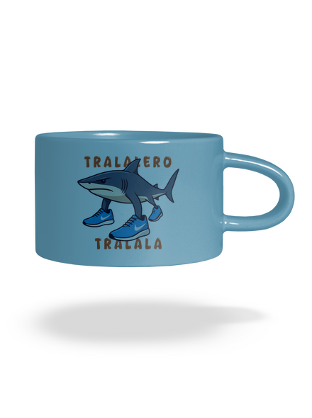 Tralalero Tralala – Italian Brainrot hrnek makronka Blue Macaron