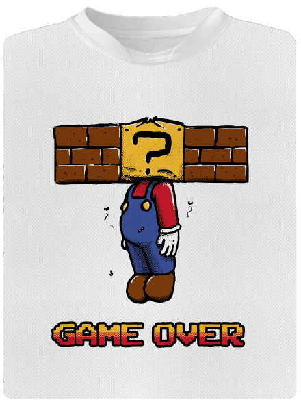 Game over dětské sportovní tričko White