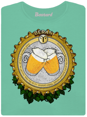 Pivní horoskop: Beran dámské tričko premium Mint Mal