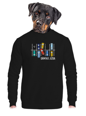 unisex mikina bez kapuce