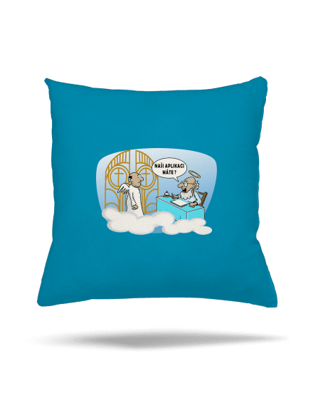 Nebeská aplikace polštář Blue Turquoise