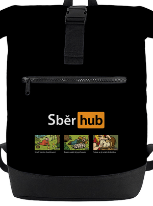 Sběr hub batoh Black