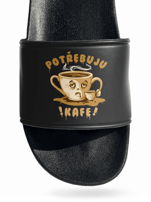 Potřebuju kafe pantofle Black