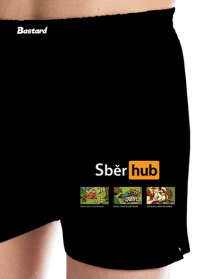Sběr hub pánské trenky Black