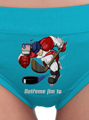 Natřeme jim to - Hokej dámské kalhotky Turquoise