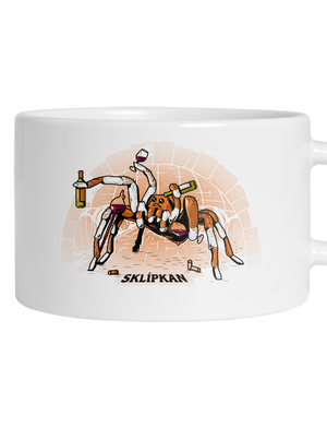 Sklípkan hrnek makronka White