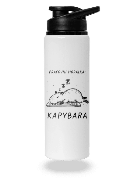 Pracovní morálka lahev na vodu White