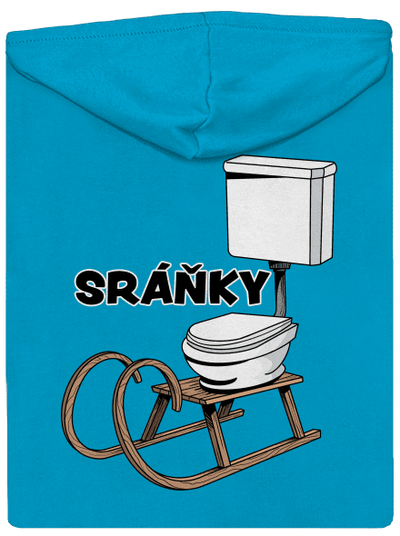 Sráňky dámská mikina na zip Blue Atol