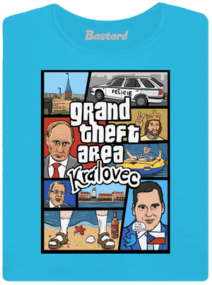 Královec dámské tričko s lemem Blue Atol