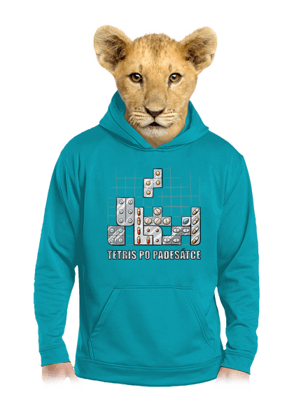 Tetris dětská mikina klokanka Hawaiian Blue