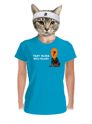 Tady hlídám já dámské sportovní tričko Blue Atol