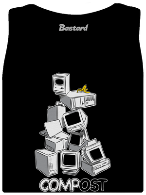 Compost dámské tílko klasické Black