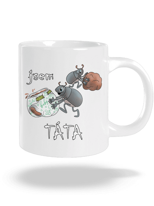 Jsem táta a máma velký hrnek White