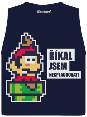 Nesplachovat dámské tílko volné Navy