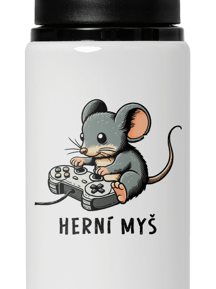 Herní myš lahev na vodu White