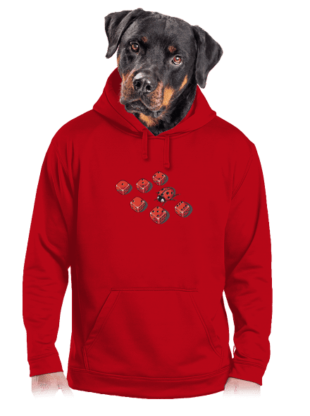 Mimikry pánská mikina klokanka Red