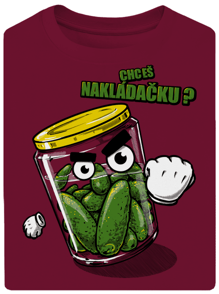 Nakládačka unisex tričko oversized Garnet
