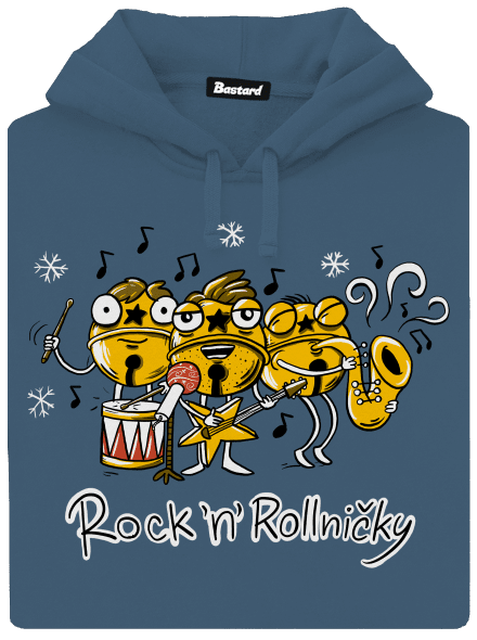 Rock 'n' rollničky dámská mikina klokanka Denim